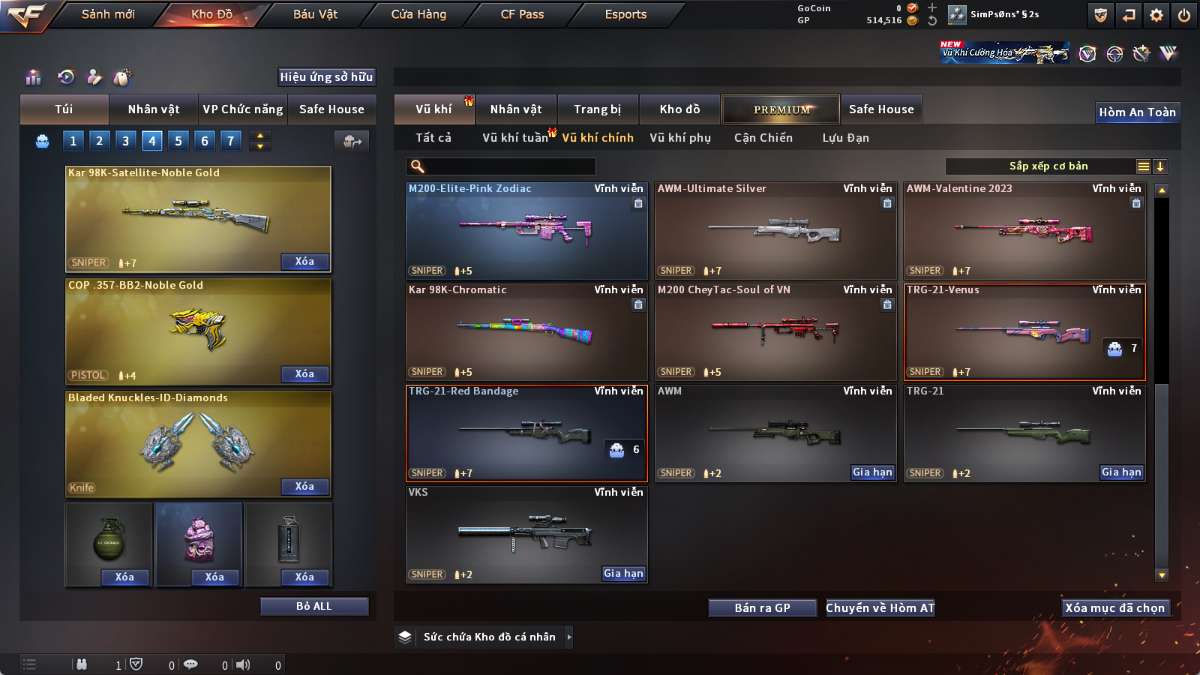 shop acc cf uy tin gia re